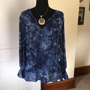 Elegant Blue Women's Top